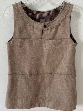 Zara Kids Brown Sleeveless Fringe Tunic